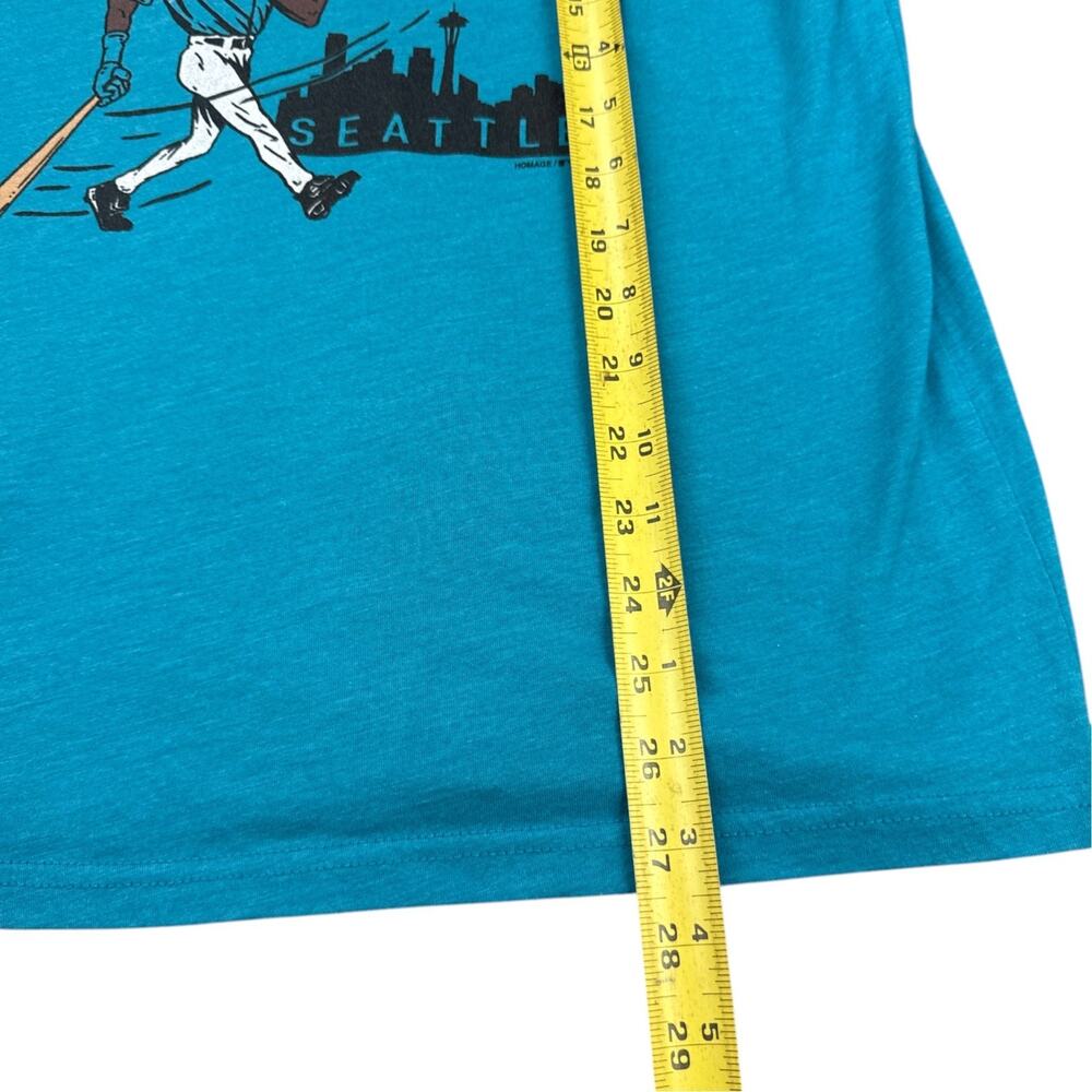 HOMAGE Ken Griffey Jr Seattle Mariners T Shirt Mens Medium Blue Graphic Tee Y2K - Picture 2 of 10